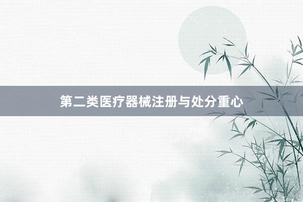 第二类医疗器械注册与处分重心